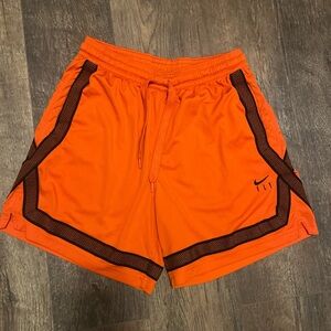 Women’s Nike Fly Crossover Orange Athletic/ Gum / Basketball Shorts large